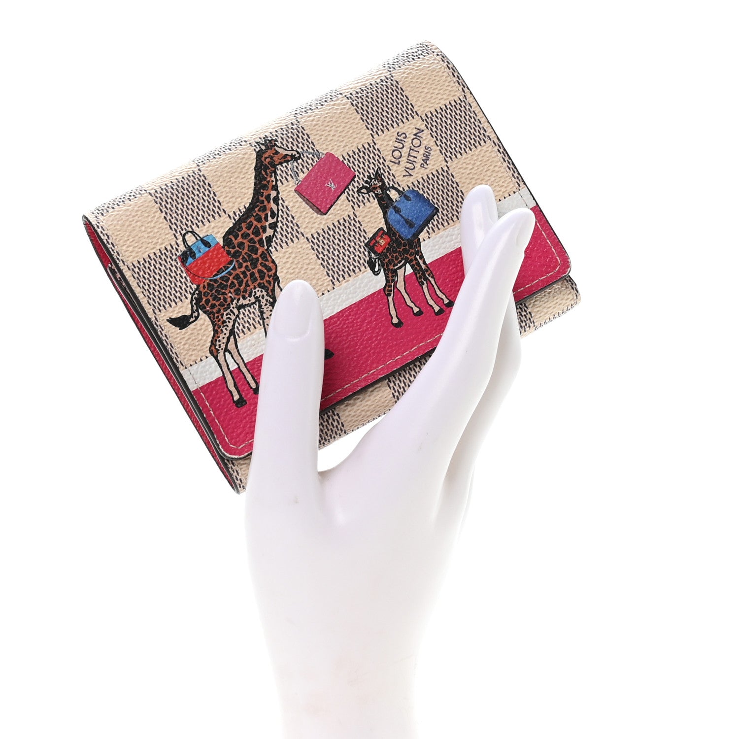 Louis Vuitton Damier Azur 2017 Christmas Animation Victorine Wallet 2 of 7