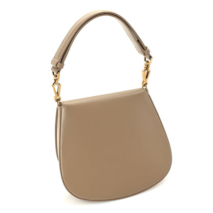 Saint Laurent Box Calfskin Mini Voltaire Top Handle Bag  Dark Cork 2 of 8