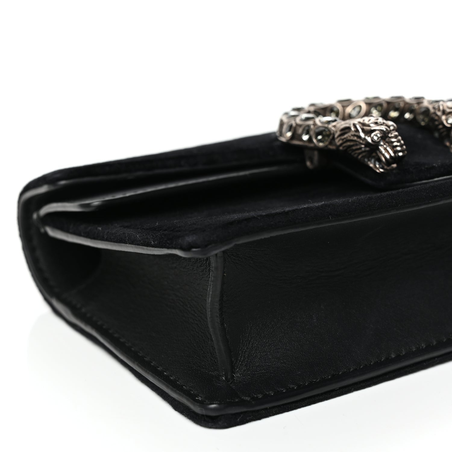 Gucci Velvet Super Mini Dionysus Shoulder Bag Black 7 of 8
