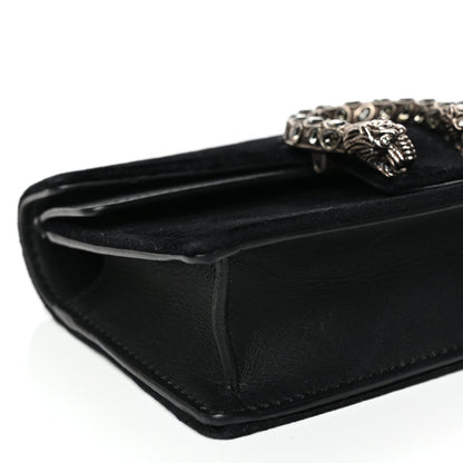 Gucci Velvet Super Mini Dionysus Shoulder Bag Black 7 of 8