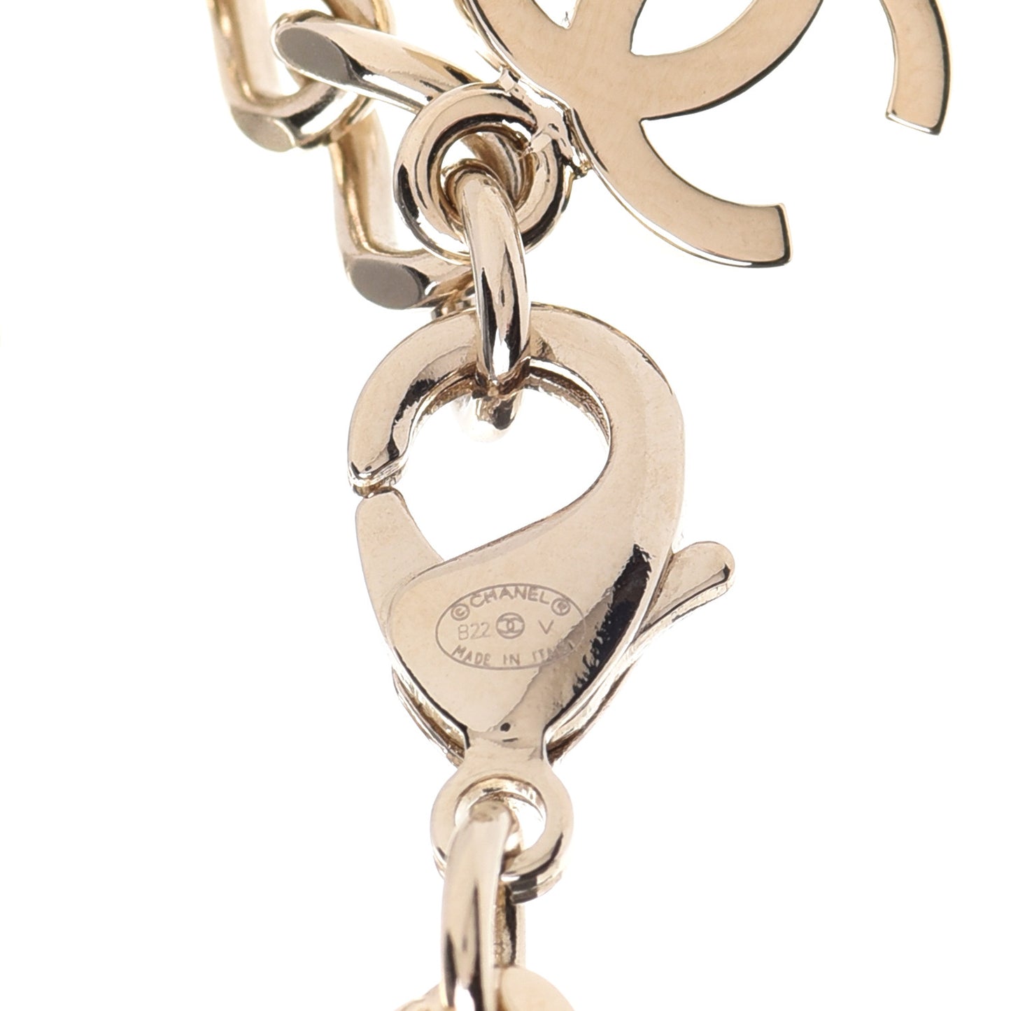 Crystal CC Chain Bracelet Gold Silver