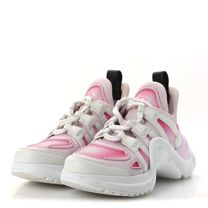 Louis Vuitton Calfskin Technical Nylon LV Archlight Sneaker Rose Clair 4 of 7