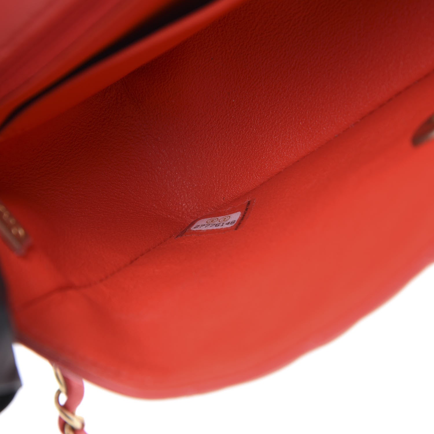 Chanel Lambskin Quilted Mini Rectangular Flap Red 7 of 11