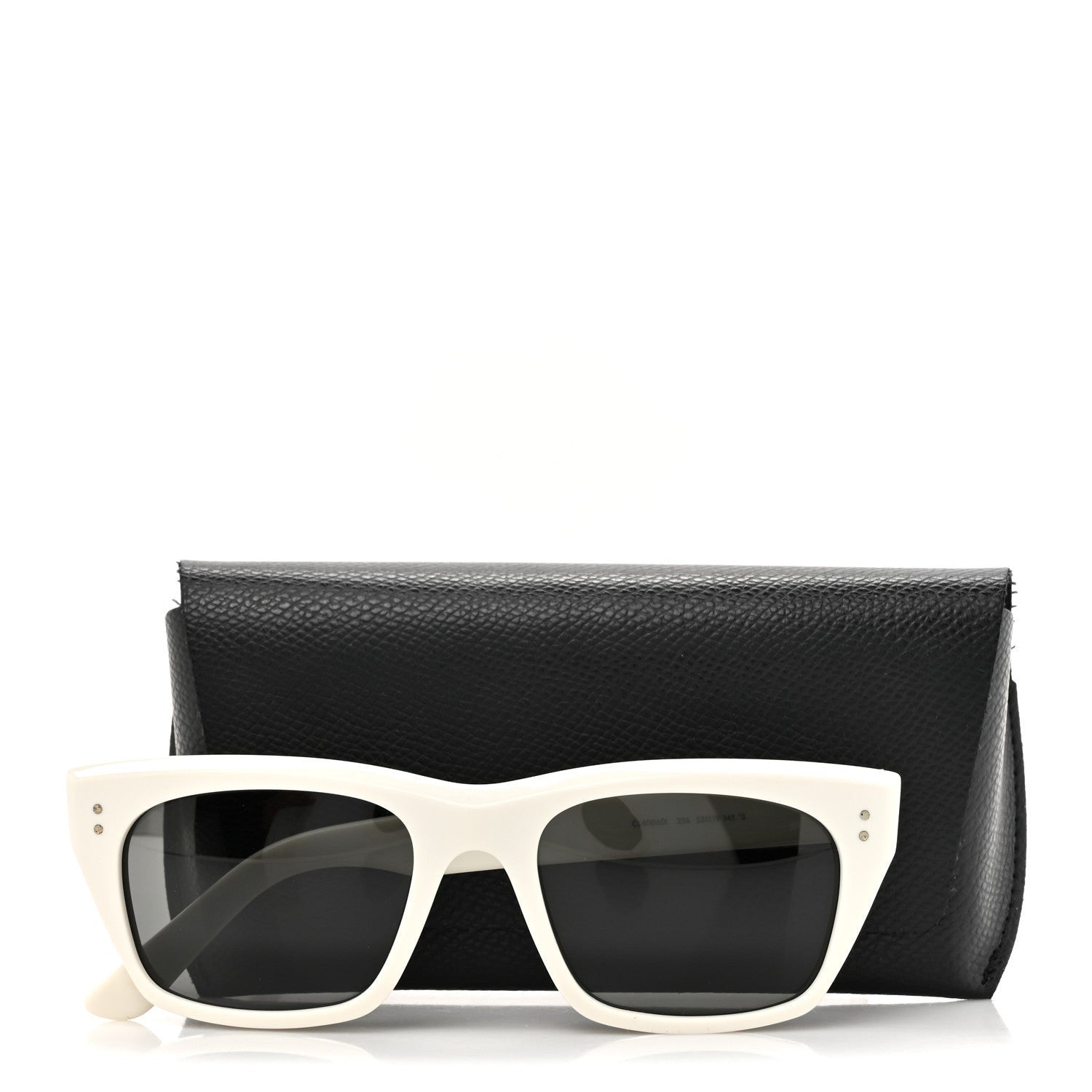Celine Acetate Polarized Rectangular Sunglasses CL40060I White 7 of 7