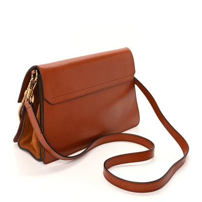 Givenchy Goatskin Suede Medium GV3 Shoulder Bag  Chestnut 2 of 8