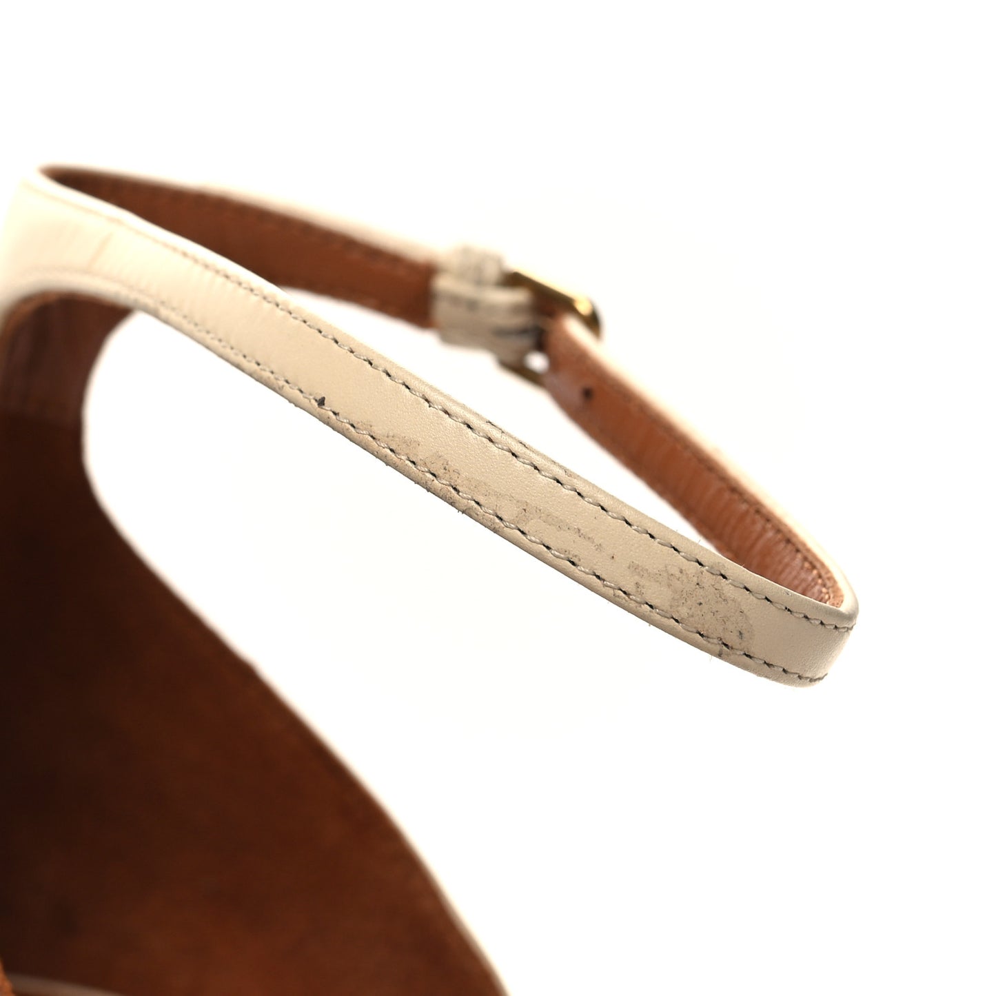 Patent Calfskin 110 Opyum Sandals 38.5 Real Beige