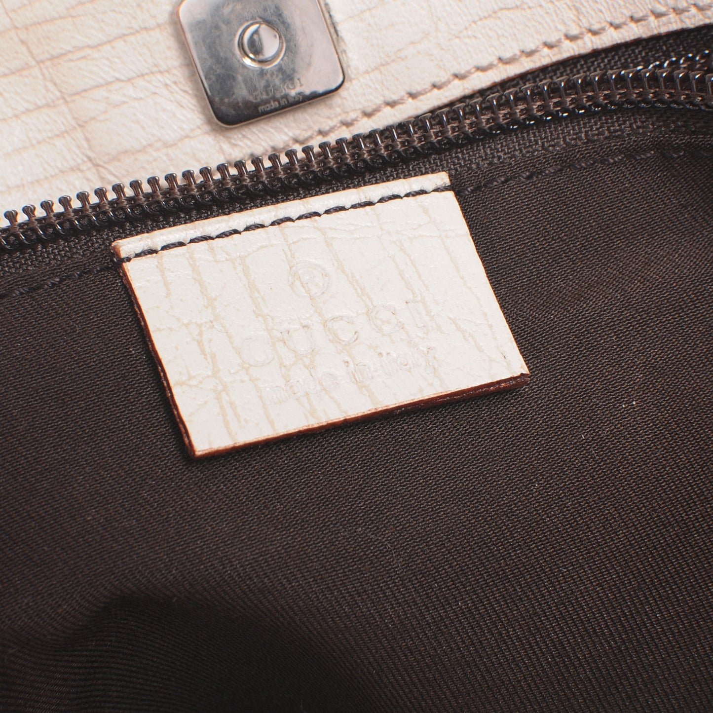 GG Plus Monogram Small Vertical Tote Off White