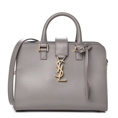 Saint Laurent Calfskin Monogram Baby Cabas Fog 1 of 11