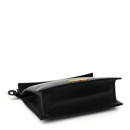 Jacquemus Smooth Calfskin La Petite Pochette Rond Carre Black 3 of 8
