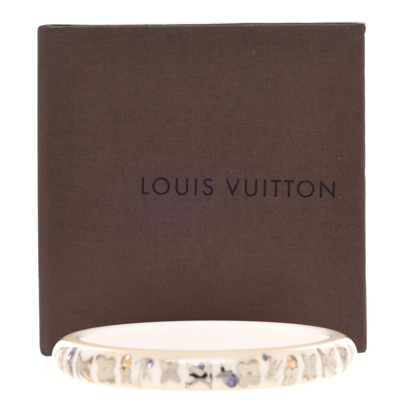 Resin Swarovski Medium Inclusion Bracelet PM White