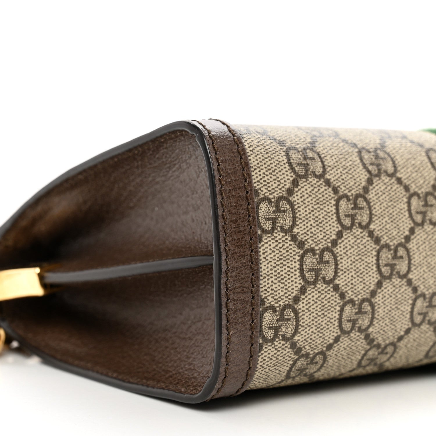 Gucci GG Supreme Monogram Web Small Ophidia Chain Shoulder Bag Brown 7 of 8