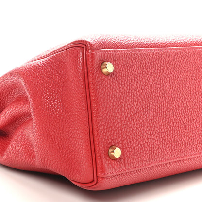 Hermes Togo Kelly Retourne 32 Rouge Casaque 9 of 10