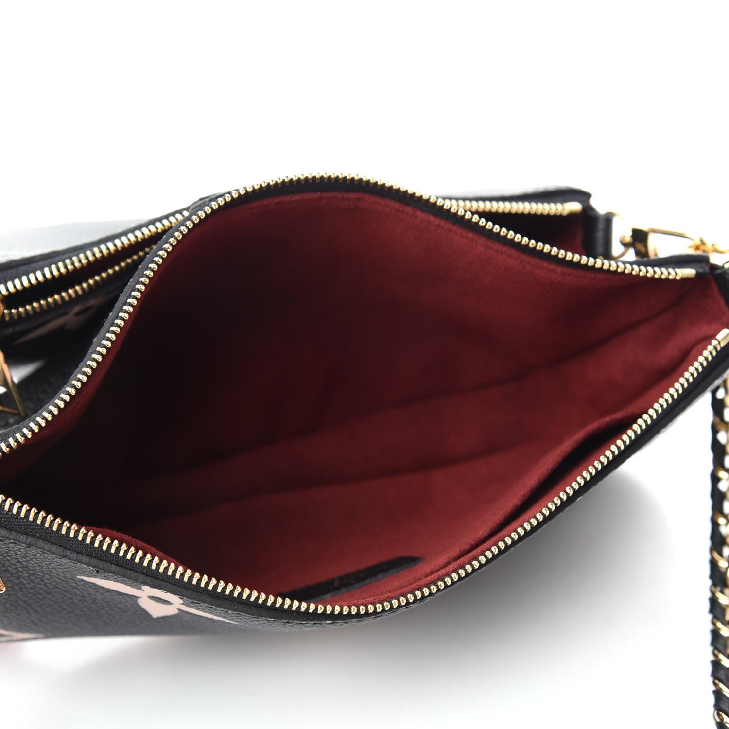 Louis Vuitton Empreinte Monogram Giant Multi Pochette Accessories Black Beige 5 of 10