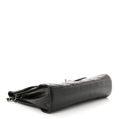 Chanel Crumpled Grained Calfskin Medium CC Crave Flap Black 4 of 14