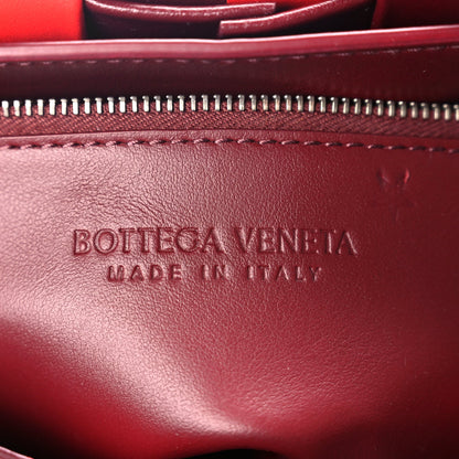 Bottega Veneta Lambskin Maxi Intrecciato Bicolor Cassette Crossbody Bag Red 5 of 8