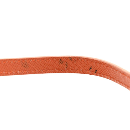 Prada Saffiano Lux Zip Crossbody Bag Papaya 10 of 10