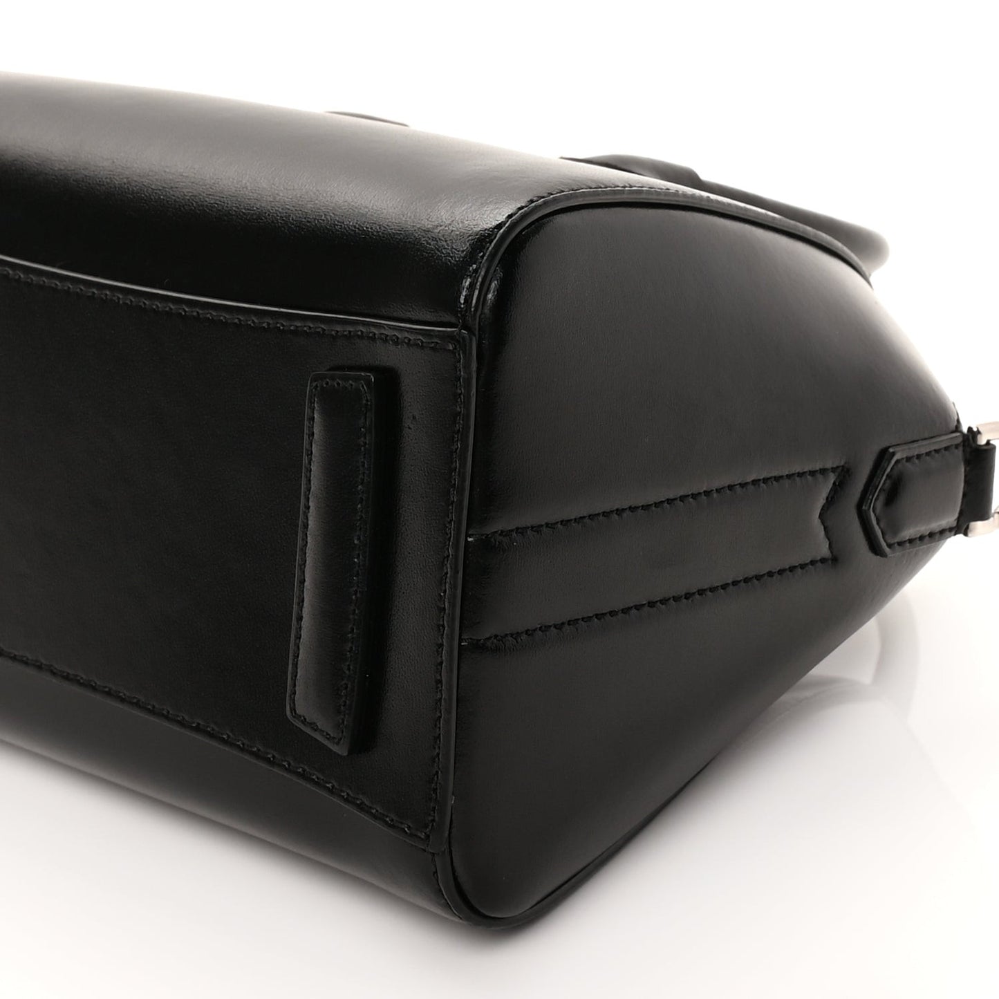 Shiny Lord Calfskin Mini Antigona Black