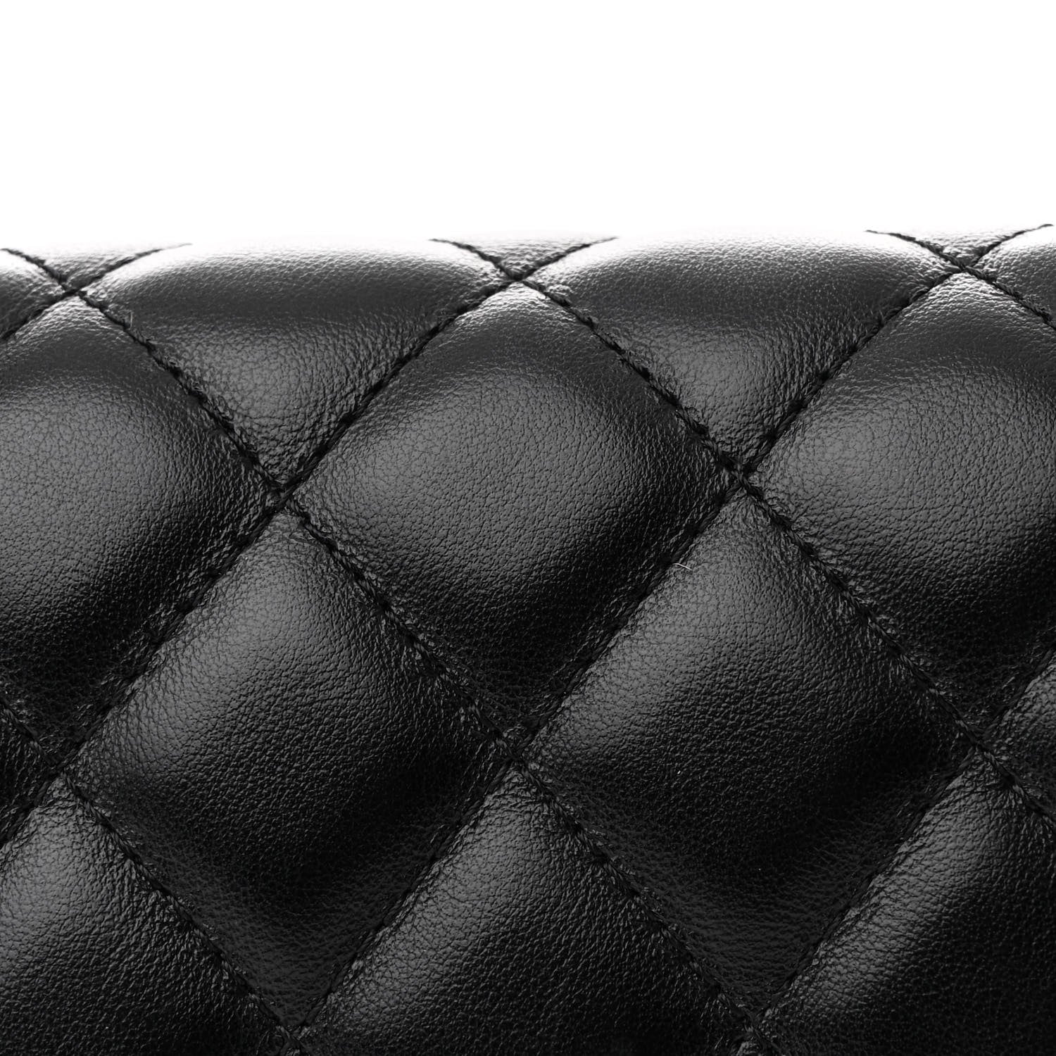 Chanel Calfskin Quilted CC Uniform Flap Belt Bag Black 9 of 11