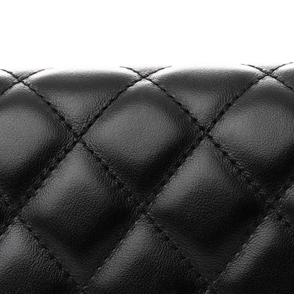 Chanel Calfskin Quilted CC Uniform Flap Belt Bag Black 9 of 11