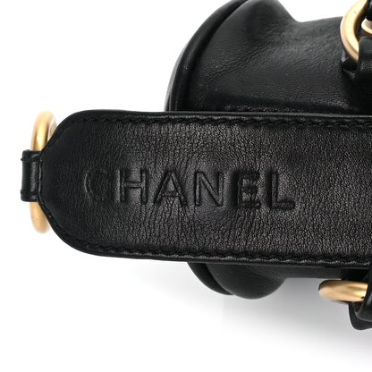 Chanel Lambskin Studded CC Barrel Bag Black 5 of 7