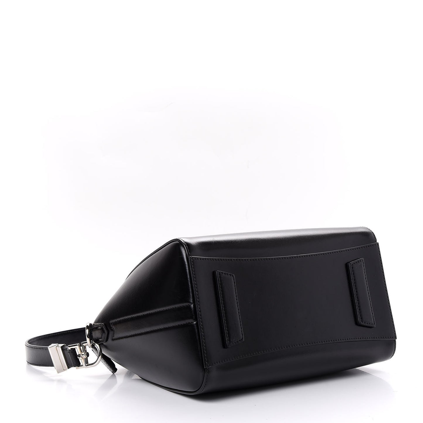 Shiny Lord Calfskin Small Antigona Black