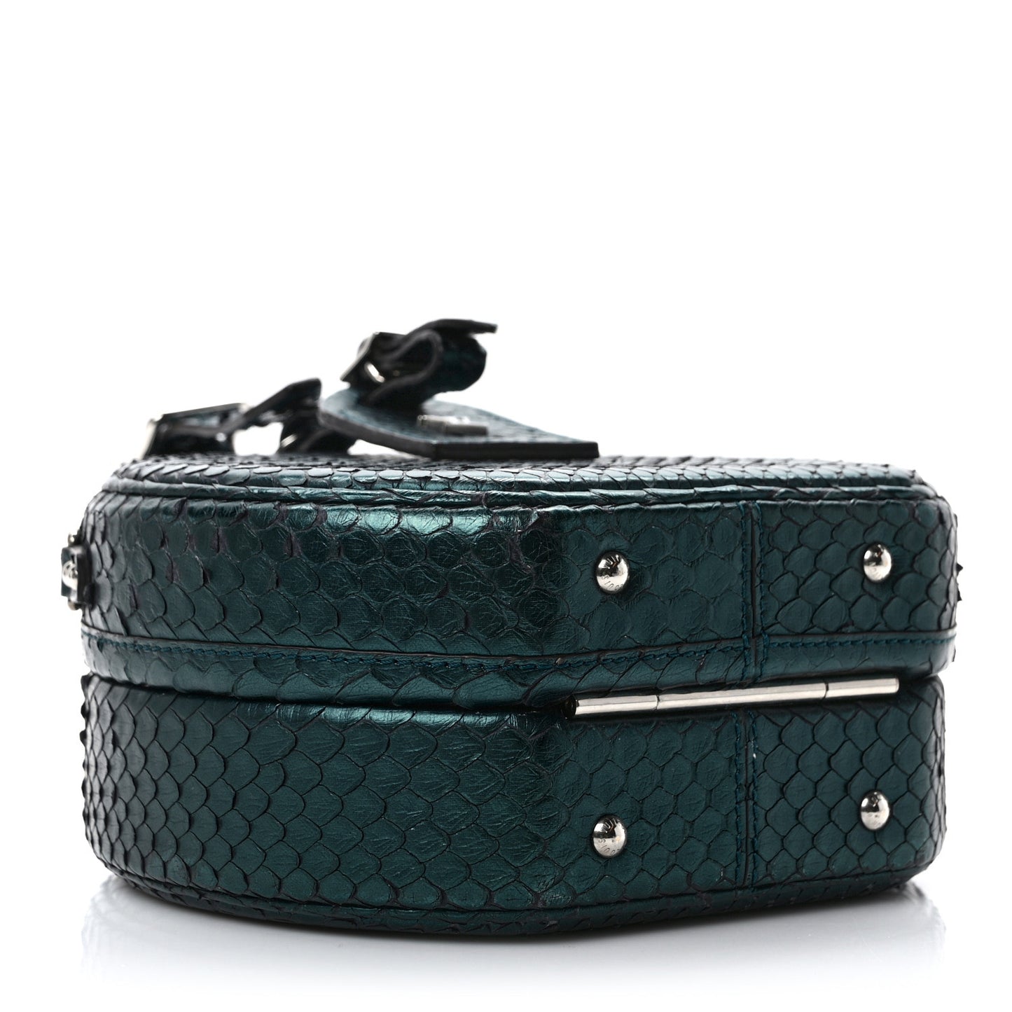 Snakeskin Petite Boite Chapeau Deep Green
