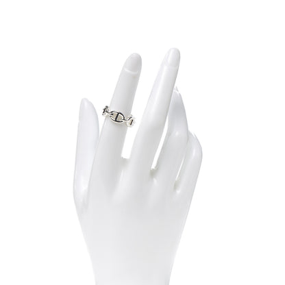 Hermes Sterling Silver PM Chaine d'Ancre Enchainee Band Ring 51 5.75 2 of 7