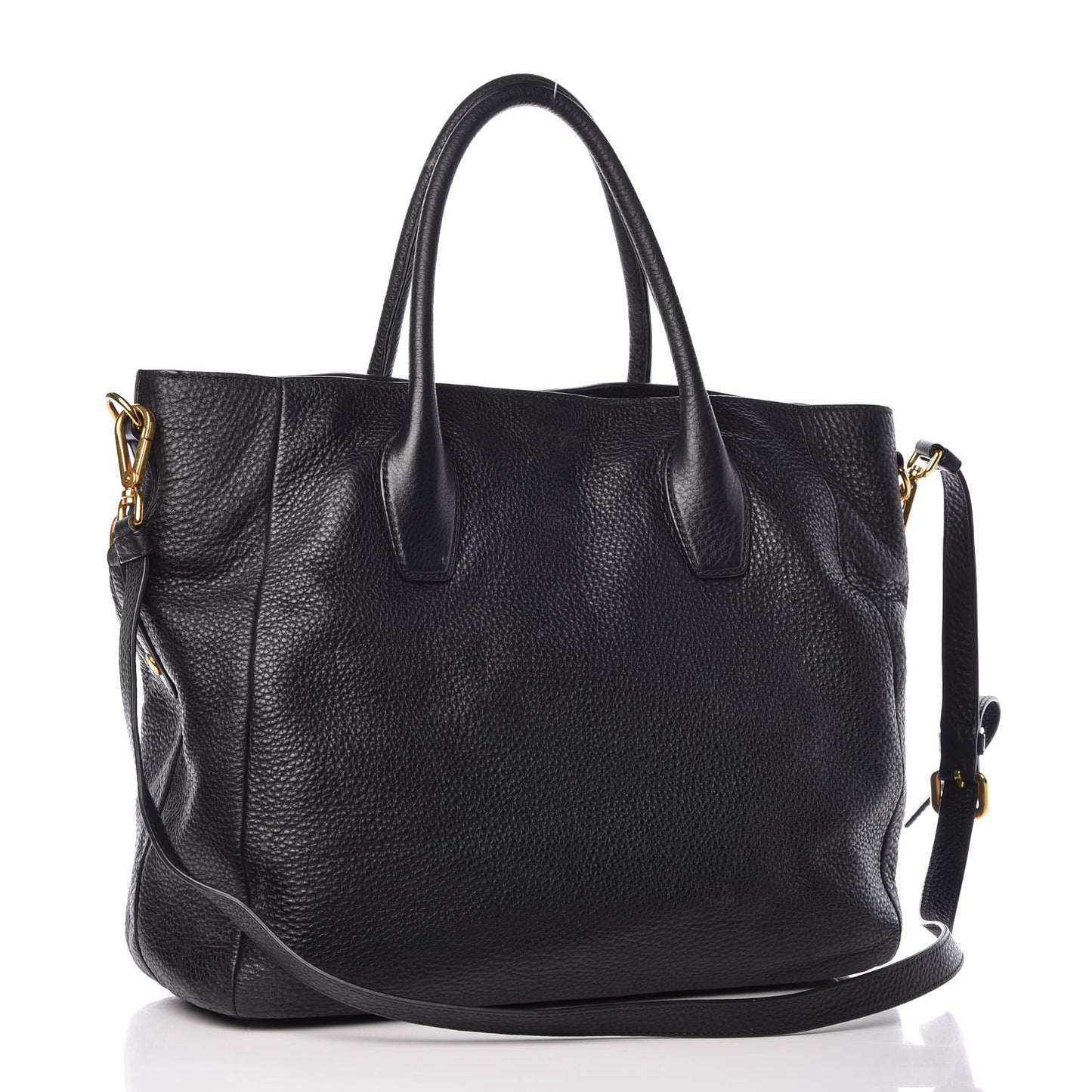 Vitello Daino Tote Black