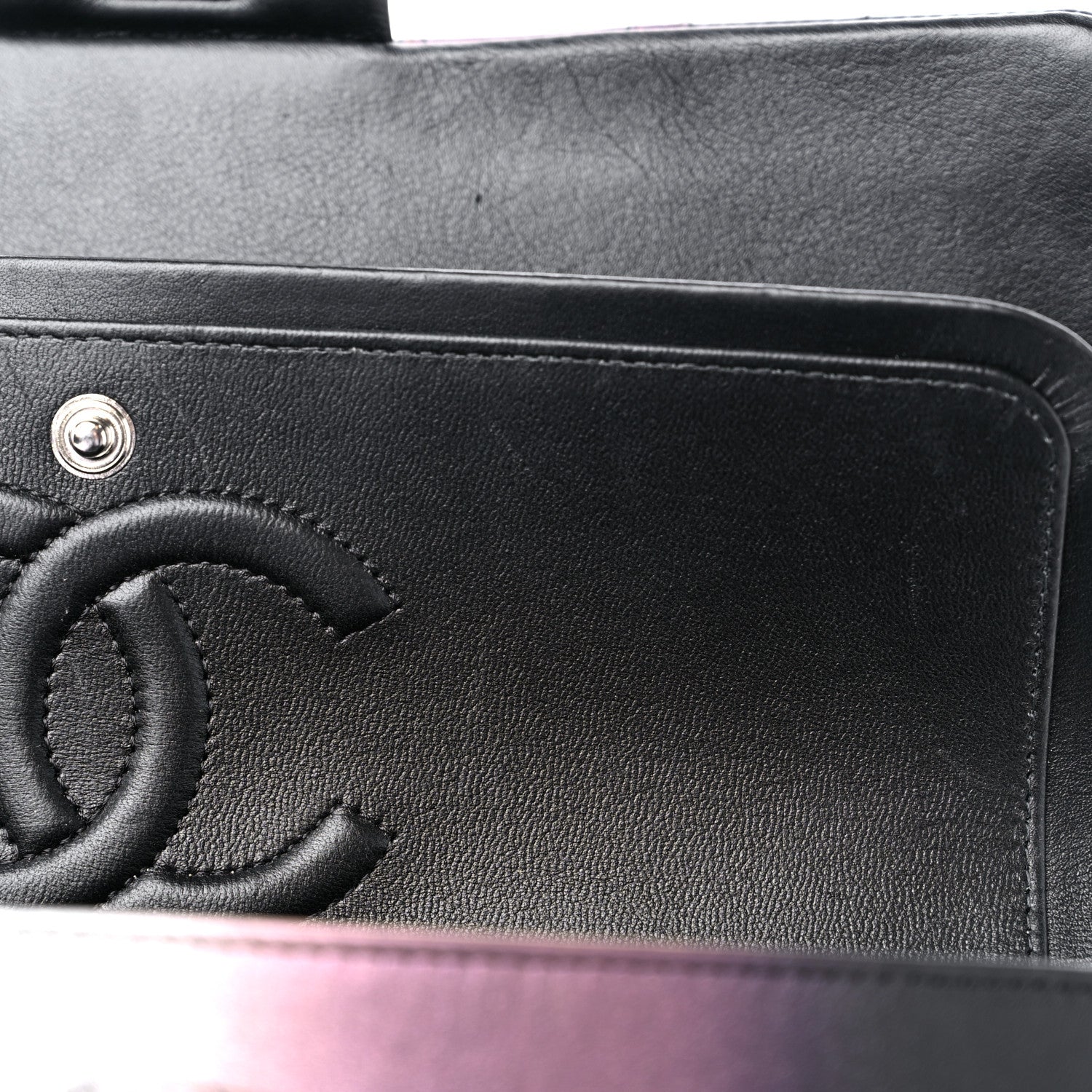 Chanel Calfskin Quilted Ombre Medium Double Flap Black 11 of 12