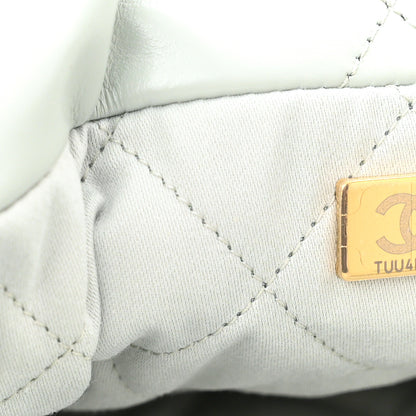 Chanel Shiny Calfskin Quilted Chanel 22 Light Blue 7 of 11