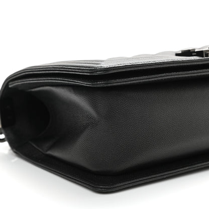 Chanel Caviar Quilted Medium Boy Flap So Black 9 of 10