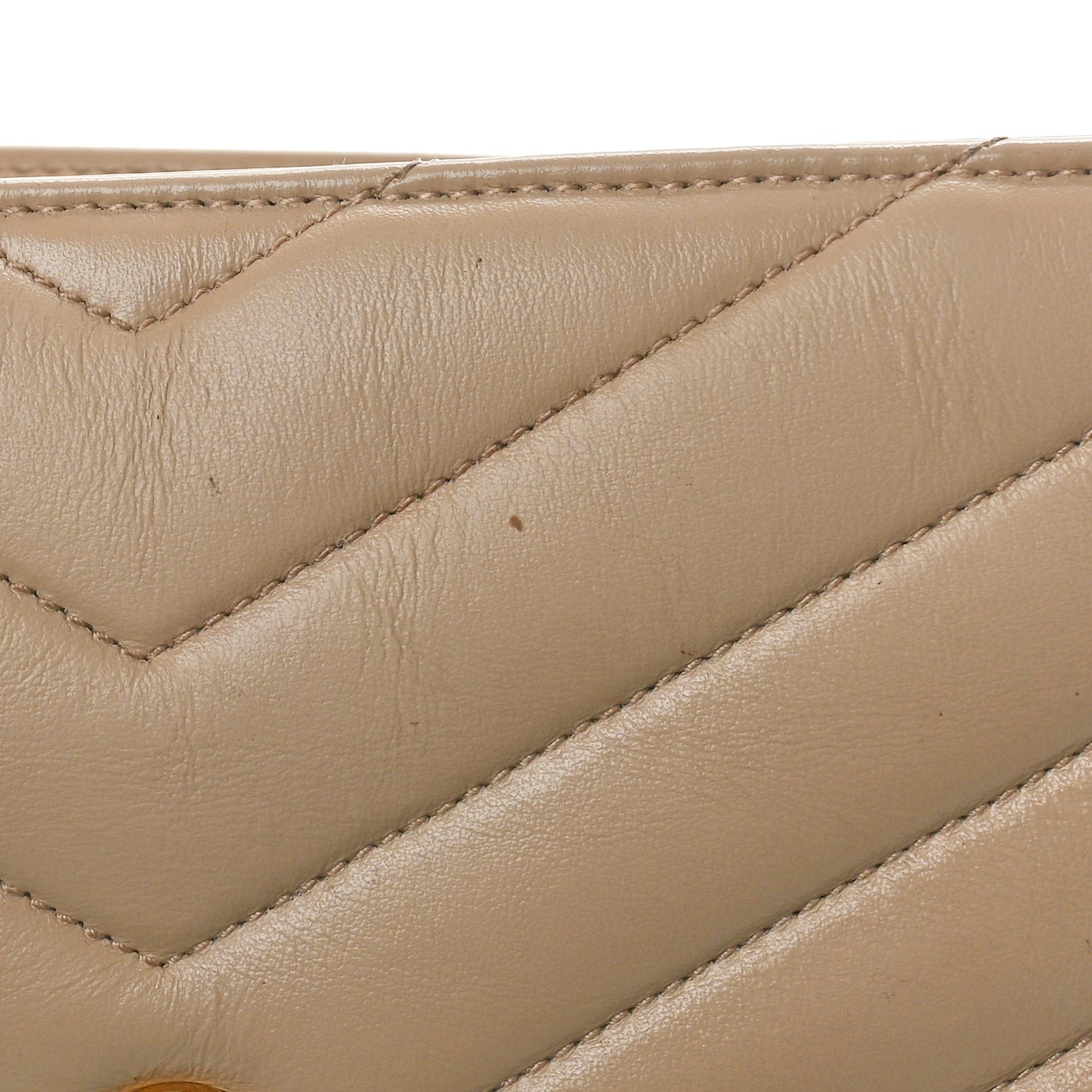 Calfskin Y Quilted Monogram Medium Loulou Chain Satchel Dark Beige