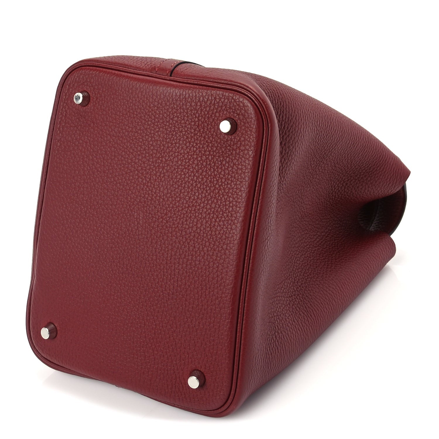 Hermes Taurillon Clemence Picotin Lock 22 MM  Rouge H 9 of 9