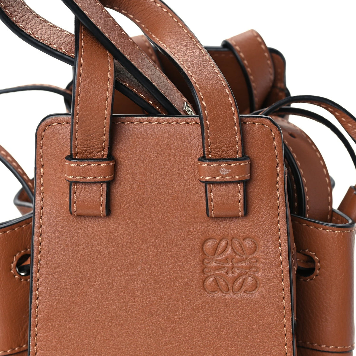 Calfskin Mini Hammock Shoulder Bag Tan