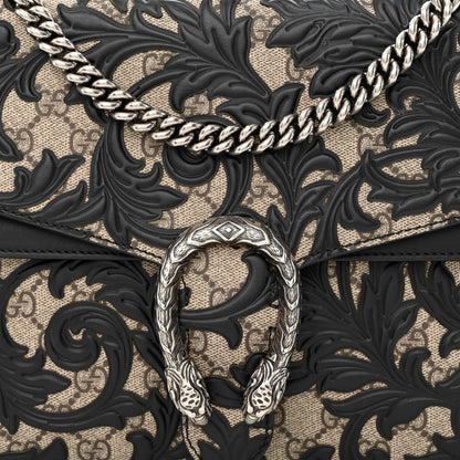 Gucci GG Supreme Monogram Arabesque Medium Dionysus Shoulder Bag Black 8 of 10