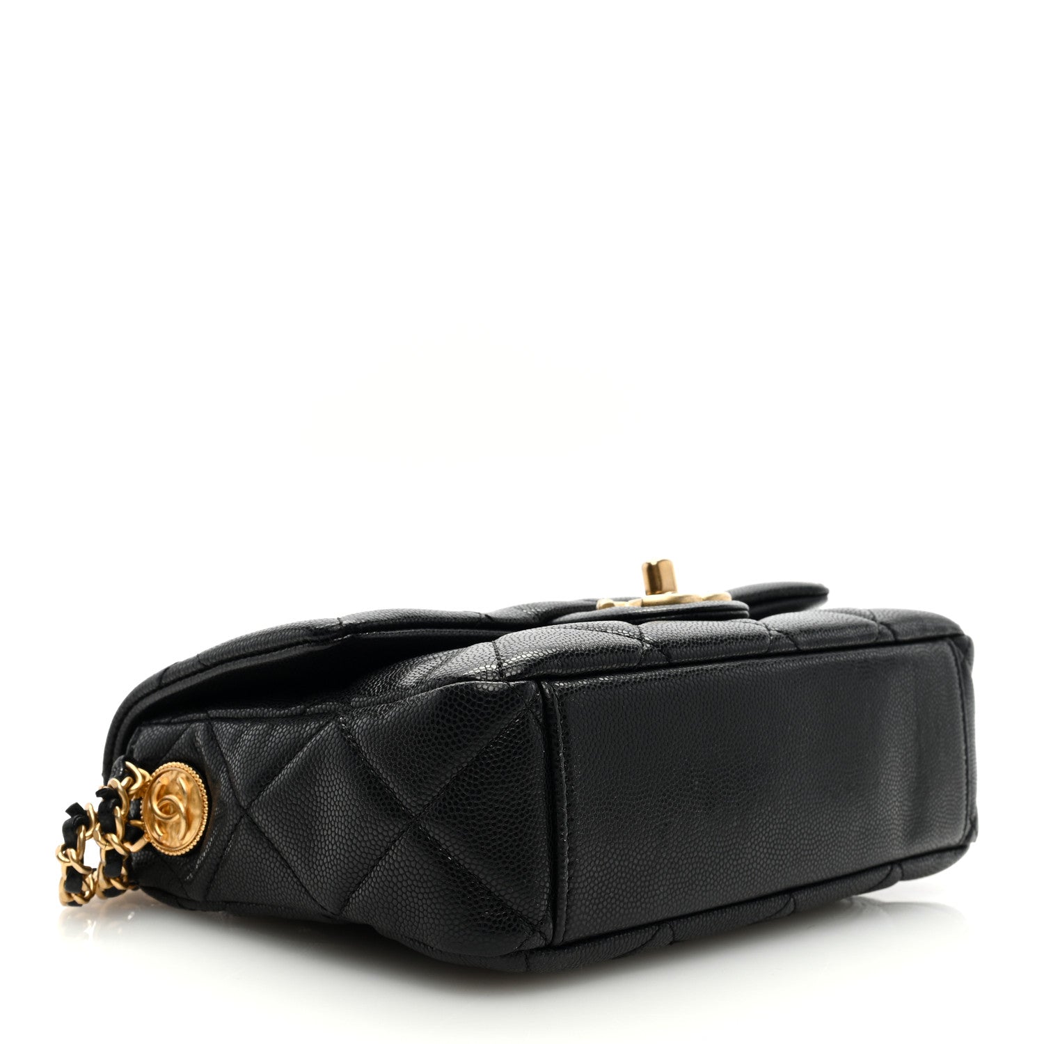Chanel Caviar Quilted Small Twist Your Buttons Flap Black 4 of 9