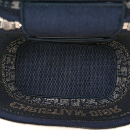 Christian Dior Oblique Small Diortravel Vanity Case With Shoulder Strap Blue 5 of 9