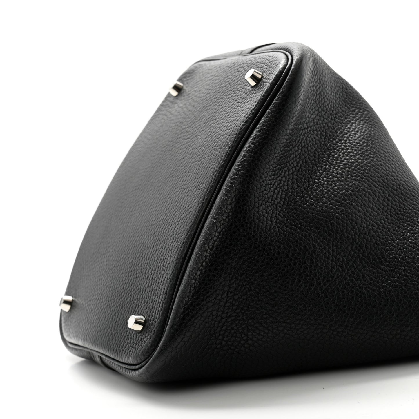 Taurillon Clemence Swift Eclat Picotin Lock 22 MM Black Toffee