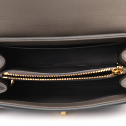 Celine Grained Calfskin Small 16 Top Handle Bag Pebble 6 of 14