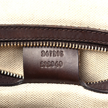 Gucci Monogram Vintage Web Medium Boston Dark Brown 8 of 10