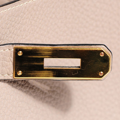 Hermes Taurillon Clemence Kelly Retourne 28 Gris Tourterelle 13 of 26