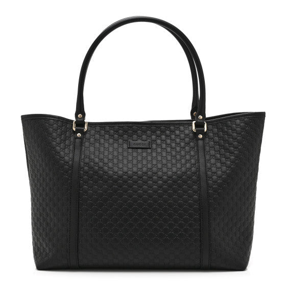 Microguccissima Medium Joy Tote Black