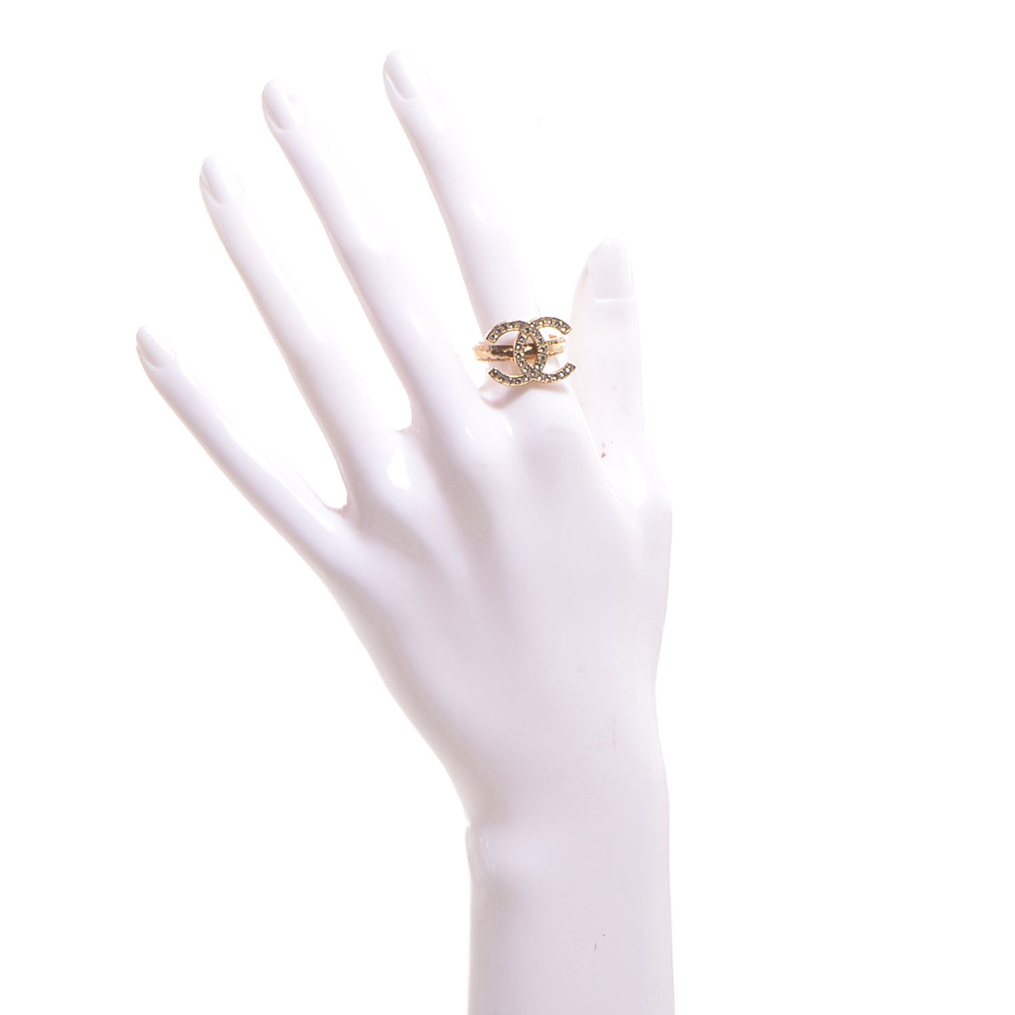 Crystal CC Ring Gold 6.5