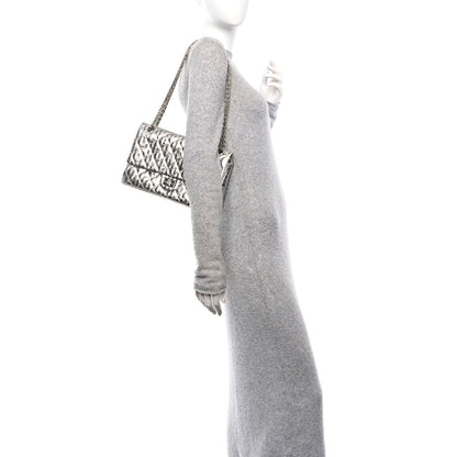 Chanel Striped Calfskin 2.55 Reissue 226 Flap Silver 2 of 7