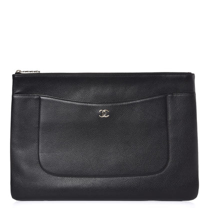 Chanel Calfskin Large Gabrielle Cosmetic Case Black 1 of 7