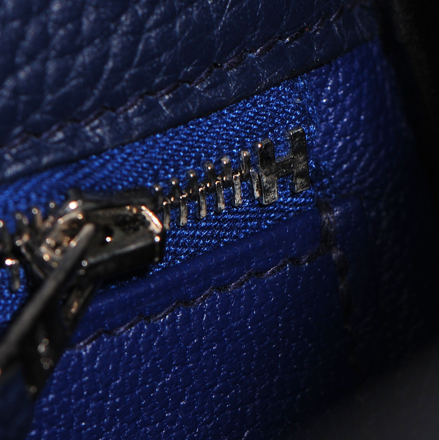 Hermes Togo Kelly Retourne 32 Bleu Saphir 12 of 23