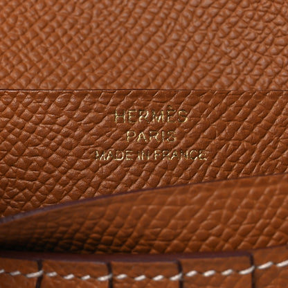 Hermes Epsom Bearn Compact Wallet Gold 6 of 8