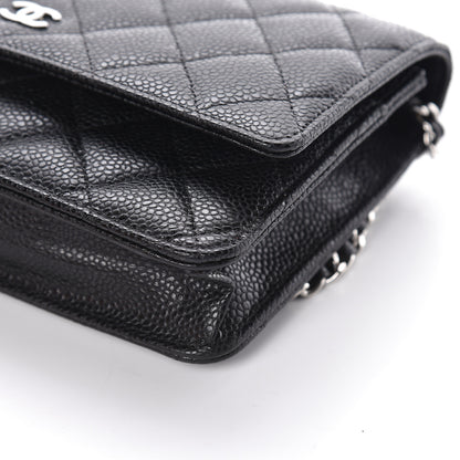 Chanel Caviar Quilted Wallet On Chain WOC Black 10 of 11