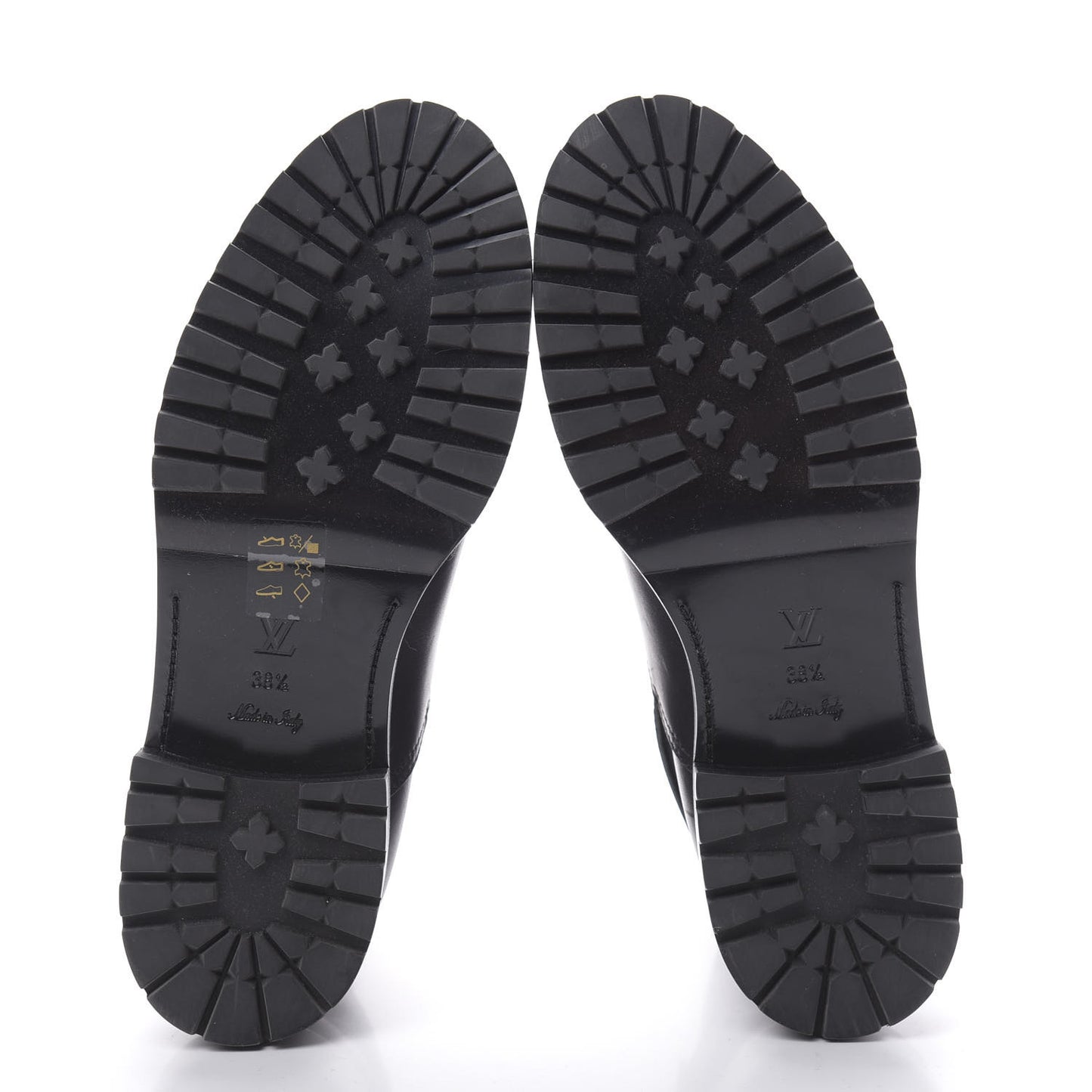 Calfskin Monogram Discovery Flat Ankle Boots 38.5 Black