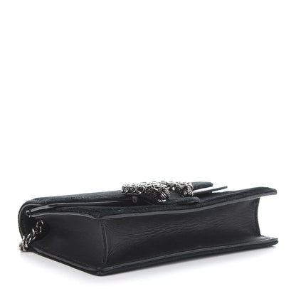 Gucci Velvet Super Mini Dionysus Shoulder Bag Black 4 of 12